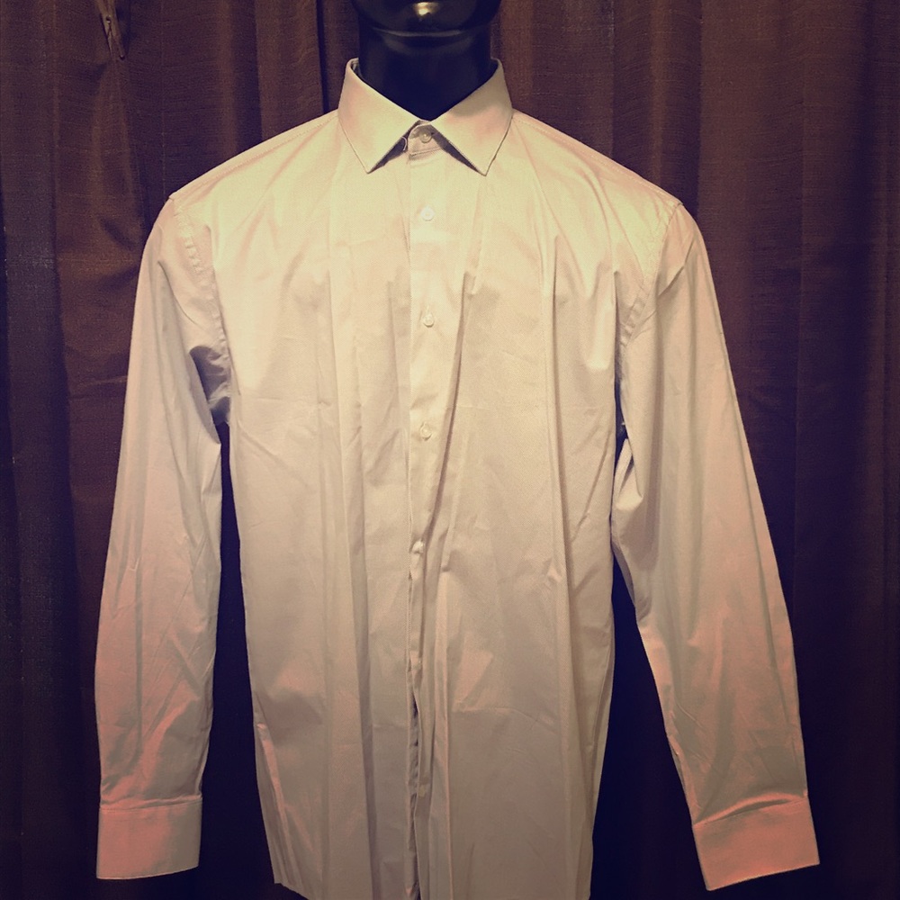 Jones Mens L light blue button-up long sleeve